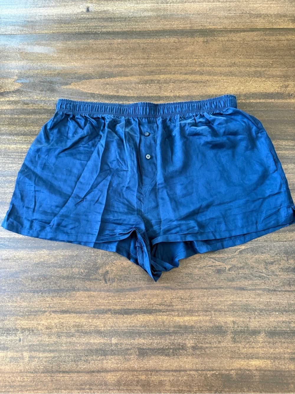 Victoria's Secret PINK Navy and White Logo Lounge Shorts with lace logo